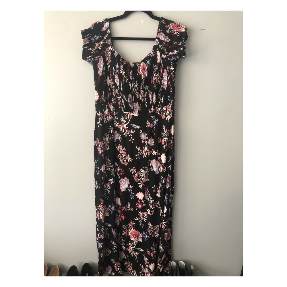 Summer Floral Dress with Slits